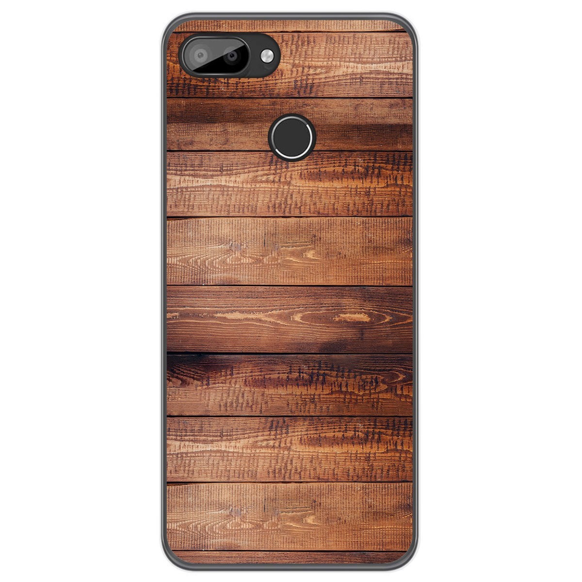 Tumundosmartphone Funda Gel Tpu para Oukitel C11 / C11 Pro diseño Madera 02 Dibujos