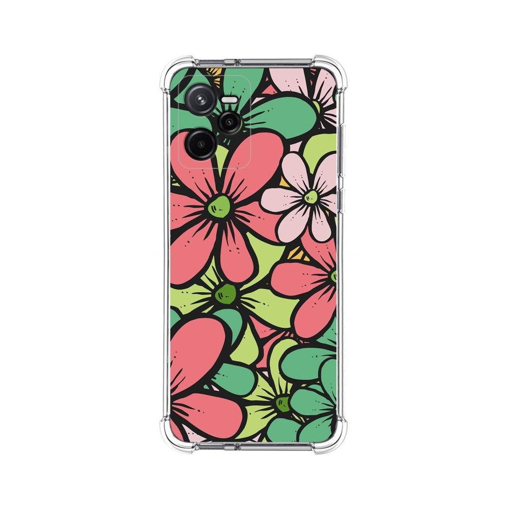 Tumundosmartphone Funda Silicona Antigolpes Realme Narzo 50A Prime Flores 02