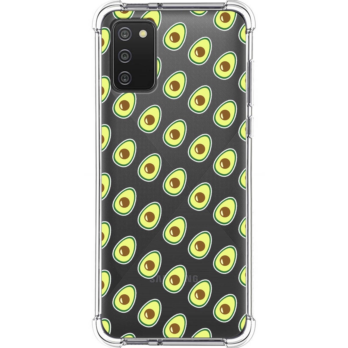 Tumundosmartphone Funda Silicona Antigolpes para Samsung Galaxy A02s diseño Aguacate Dibujos