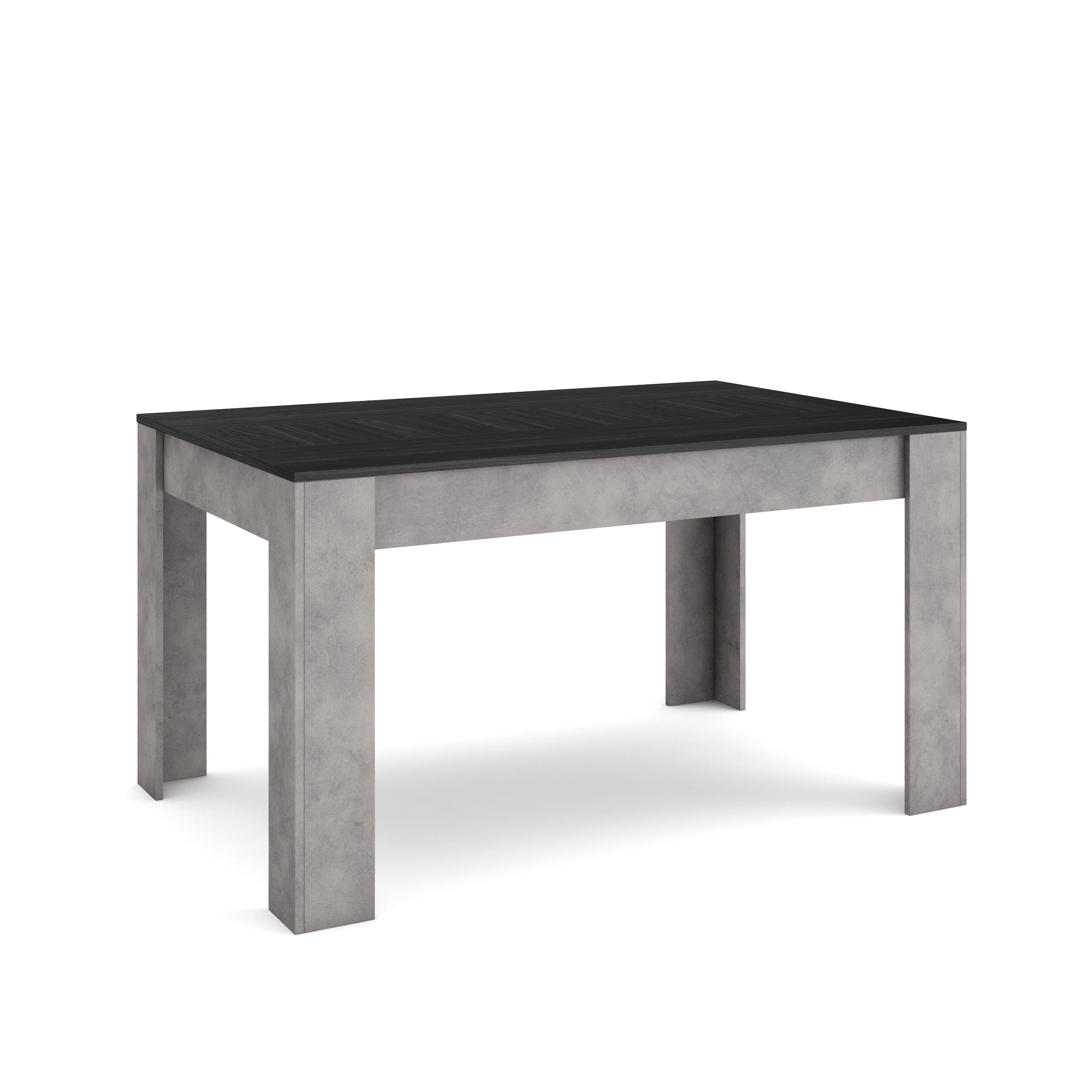 Skraut Home, Mesa Comedor, Mesa Fija Cocina y Salón, 140x90x76cm, Para 6 comensales, Muebles Comedor, Estilo Moderno