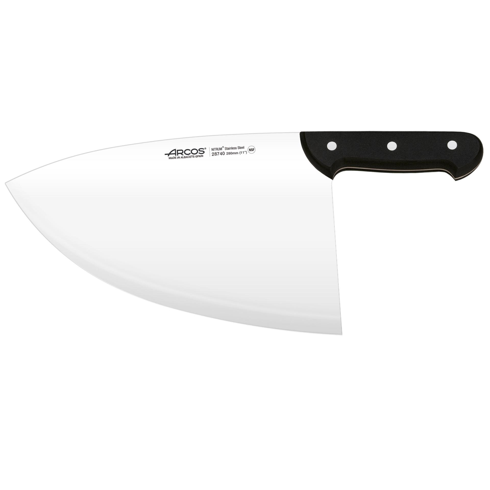 Arcos Serie Universal - Filetera Cuchillo Carnicero - Hoja de Acero Inoxidable NITRUM 280 mm - Mango de Polioximetileno (POM) Color Negro