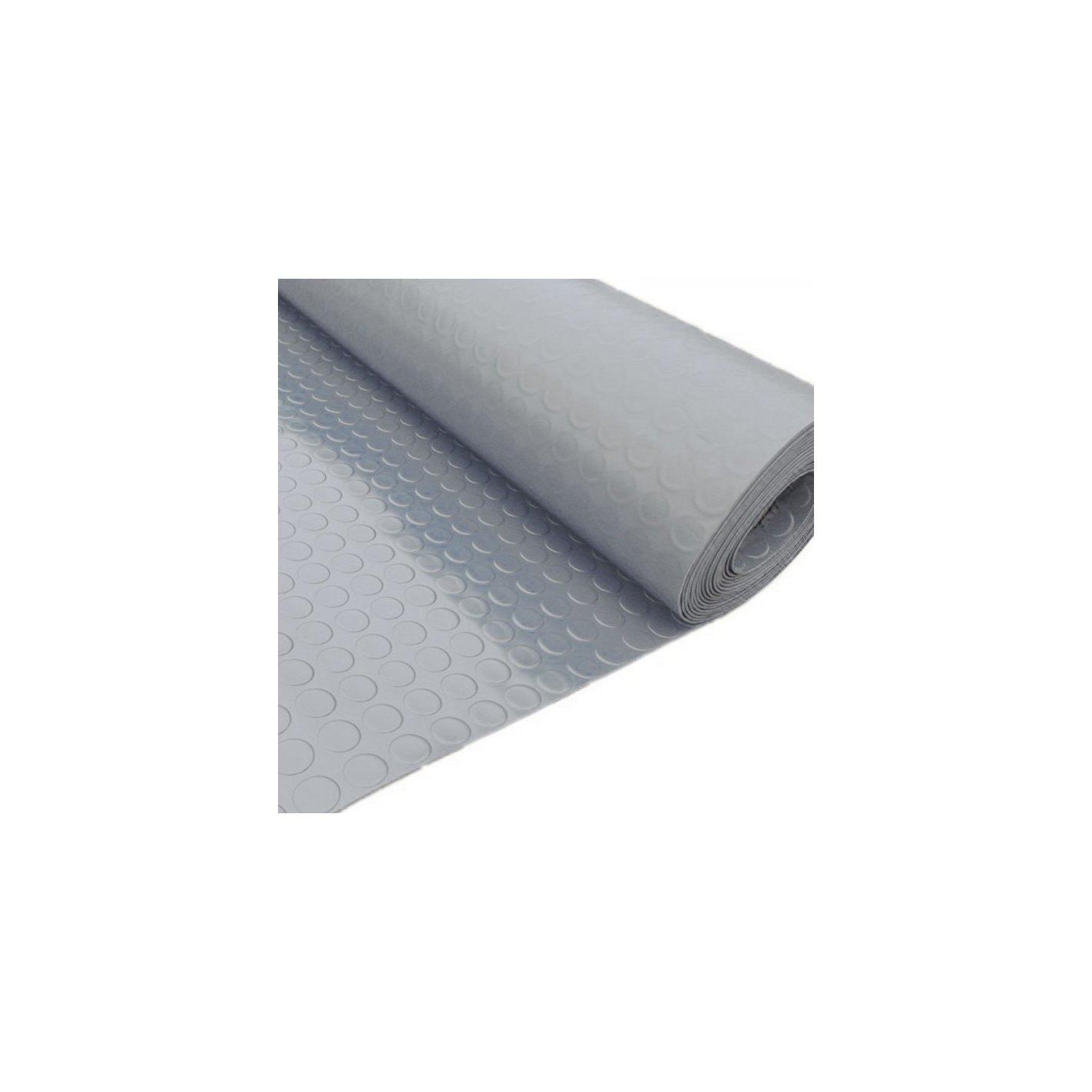 Suelo Goma Circulo - Rollo Gris 15 m 3 mm Espesor