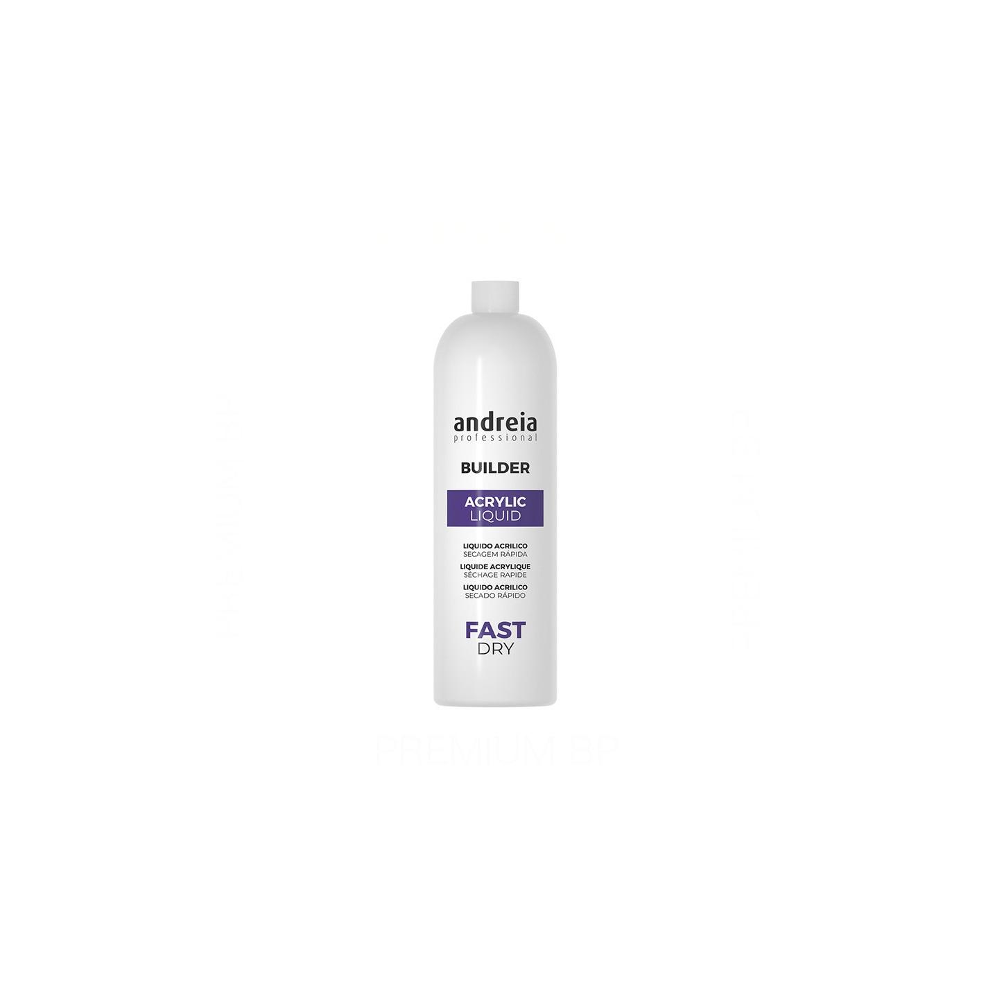 Andreia Professional Builder Acrylic Liquid Fast Dry Liquido Acrilico Secado Rapido 1000 Ml, Liquido Acrílico De Secado Rápido.