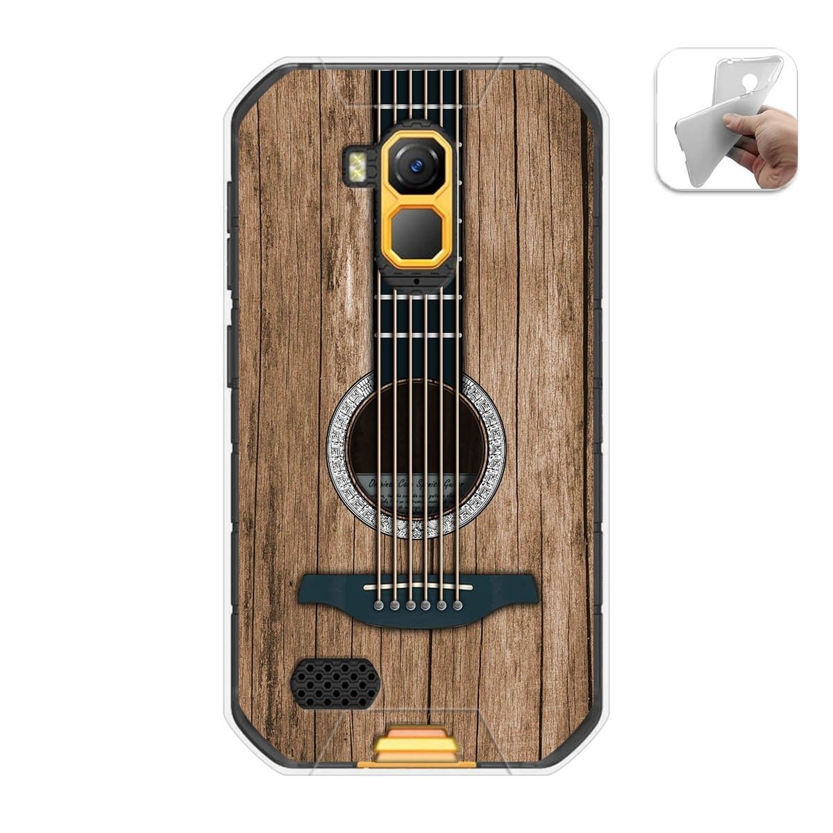 Tumundosmartphone Funda Gel Tpu para Ulefone Armor X7 / X7 Pro diseño Madera 11 Dibujos