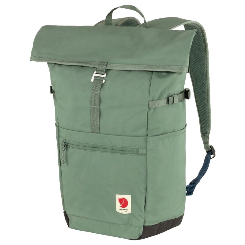 Mochila Verde Fjallraven High Coast Foldsack Patina Green 24L Ligera y Fiable