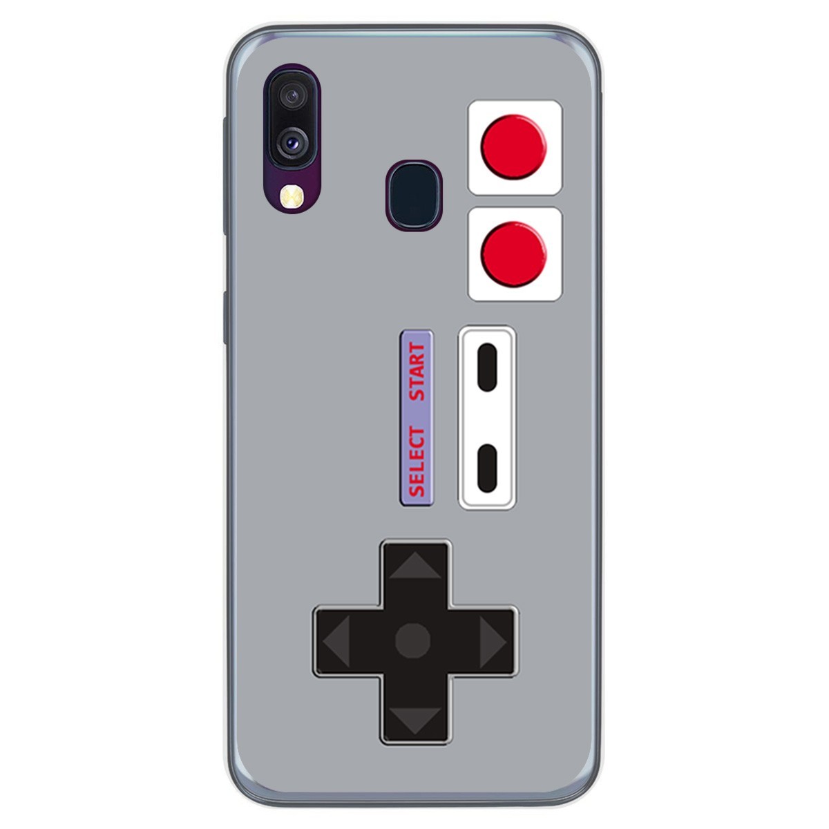 Tumundosmartphone Funda Gel Tpu para Samsung Galaxy A40 diseño Consola Dibujos