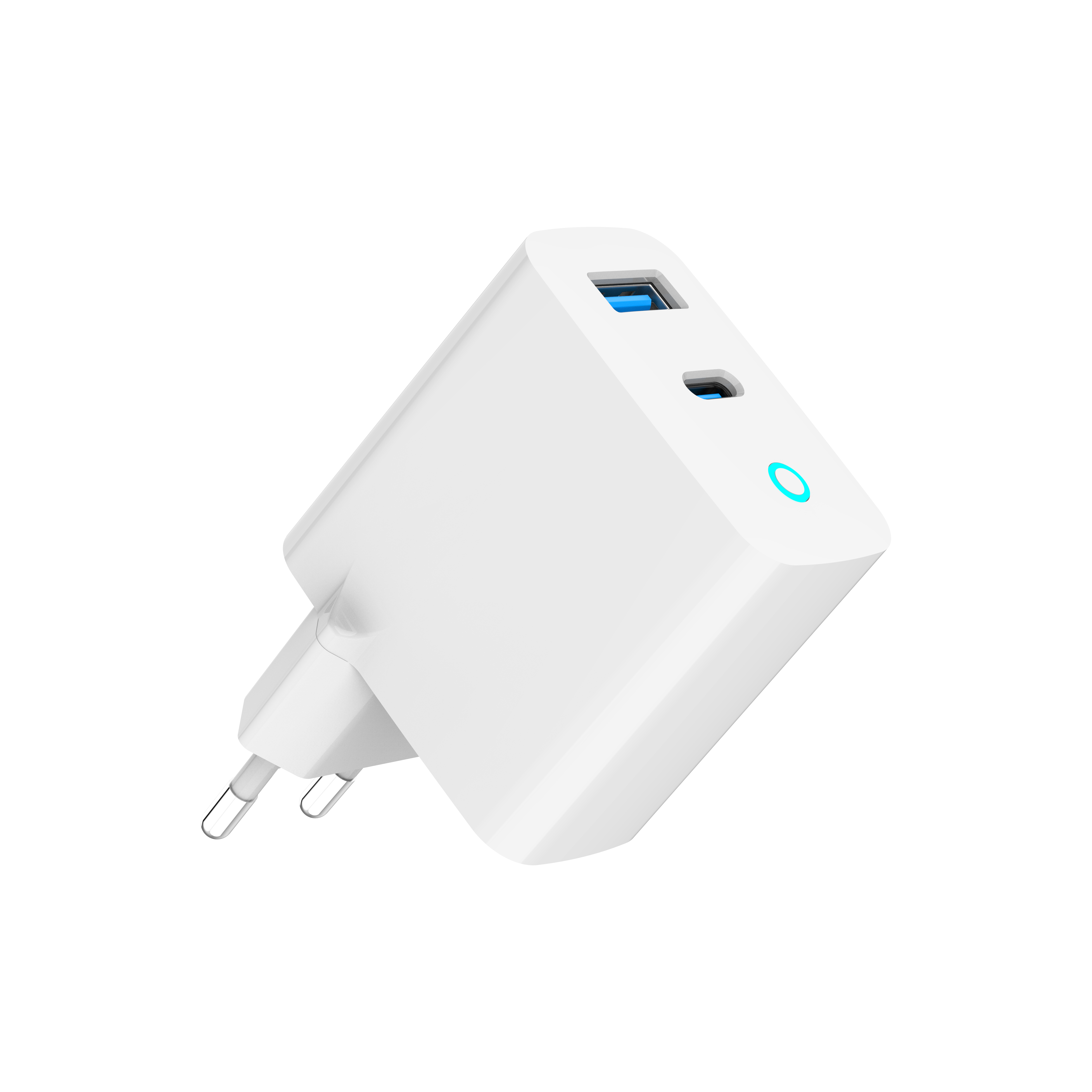 Universal 2-port usb charger, 2.1a