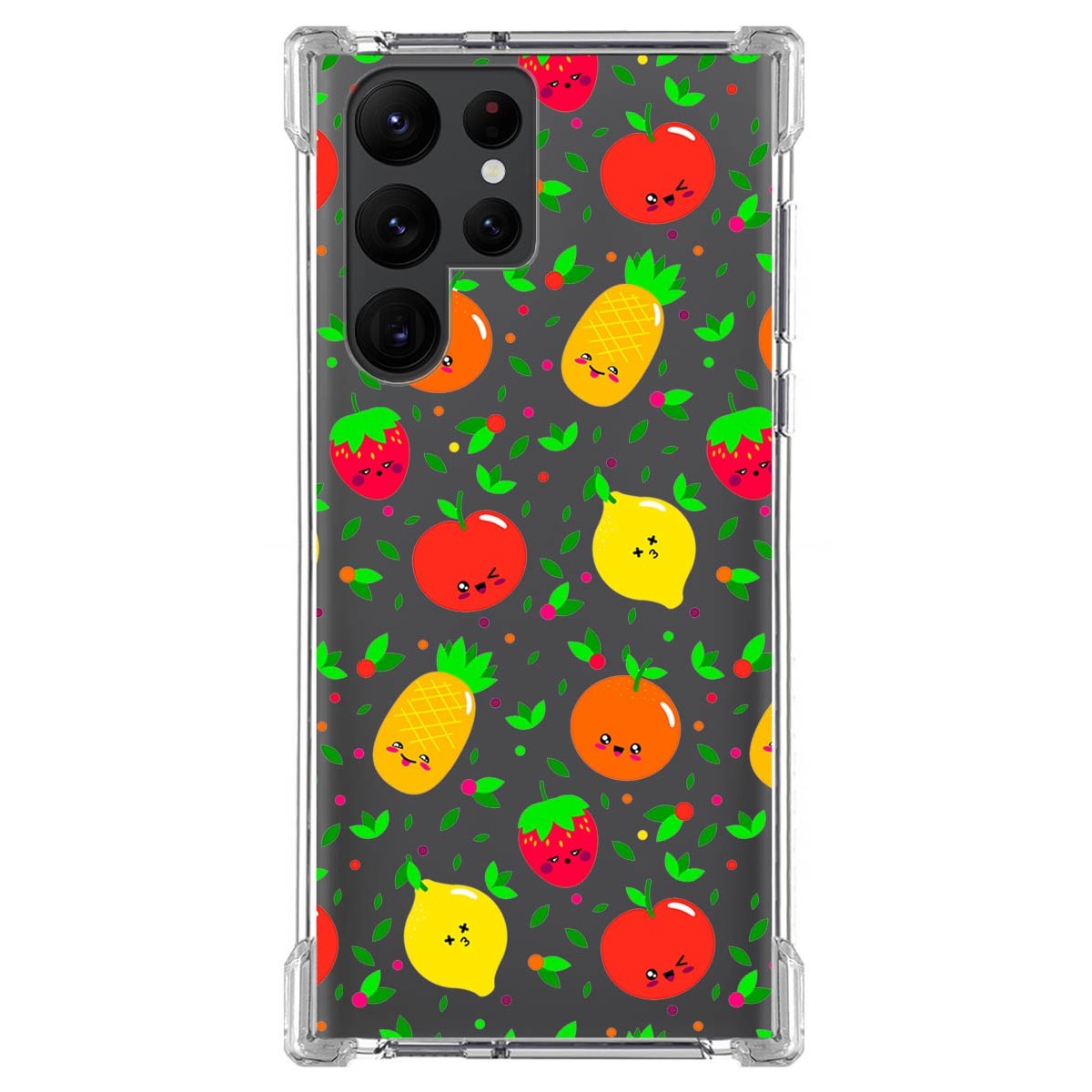 Funda Silicona Antigolpes para Samsung Galaxy S22 Ultra 5G diseño Frutas 01 Dibujos