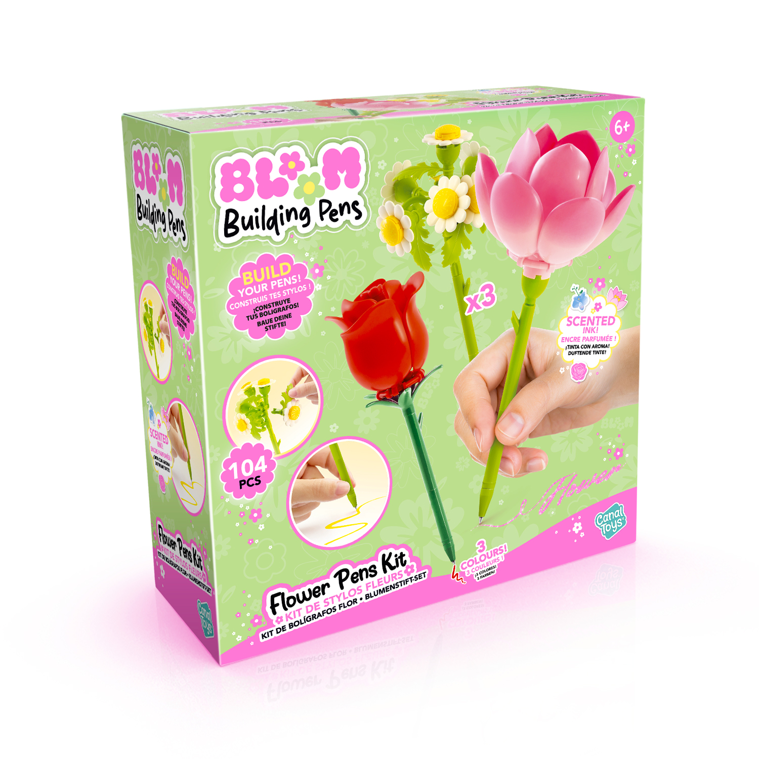 Contruye tu FloryBoli Pack 3- Bloom Building Pens - Canal Toys - BLM002