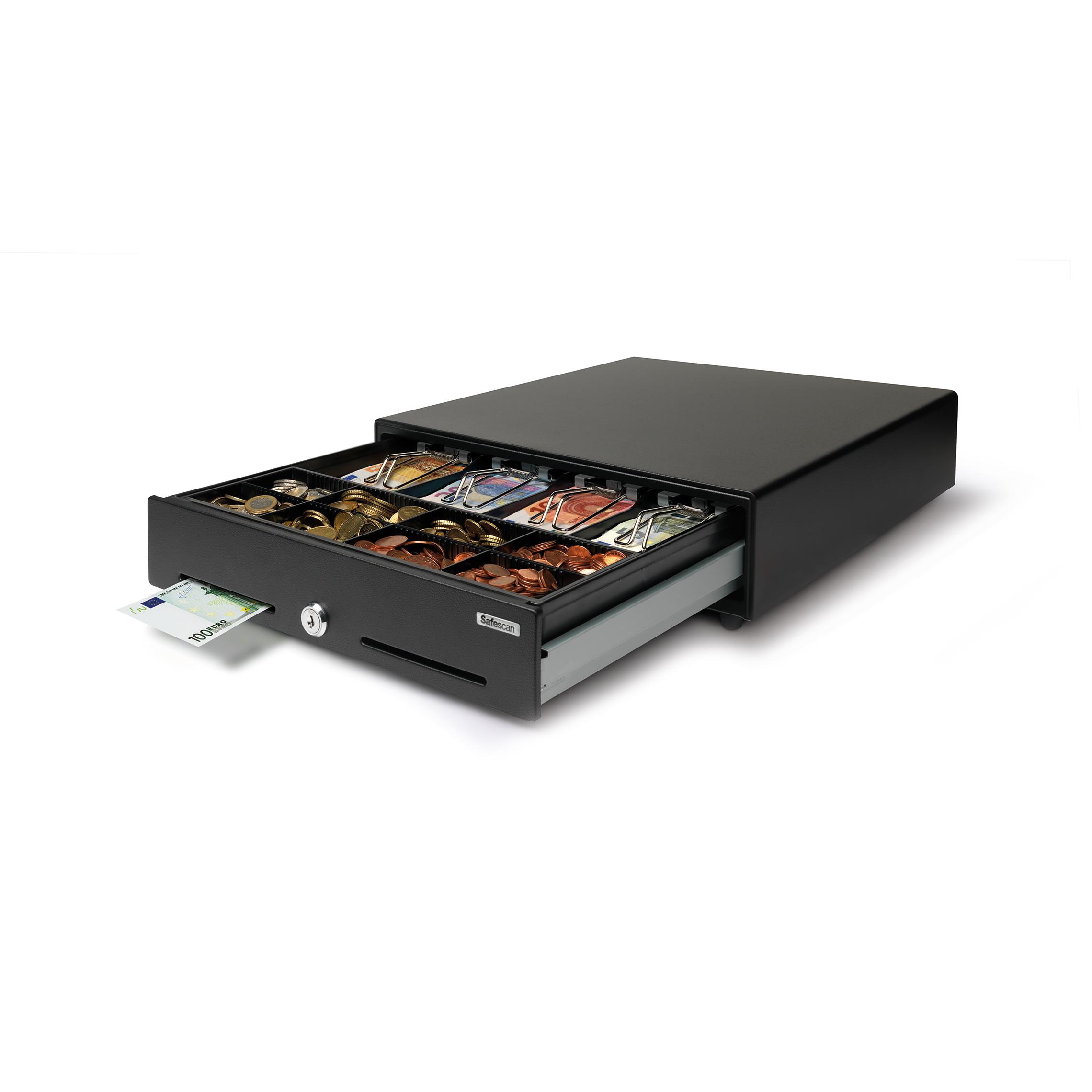 Cajón Portamonedas Safescan Sd-3540 para negocios de volumen medio tales como escuelas, cafeterías de oficinas, clubes