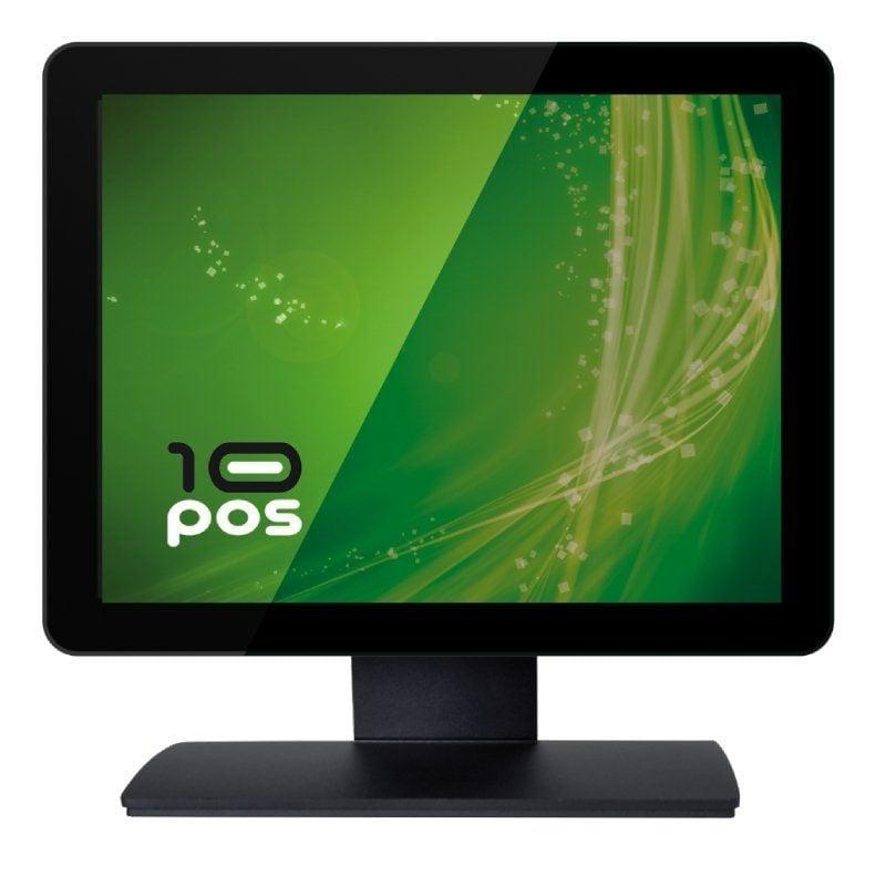 10POS TS-15HV Monitor plano táctil capacitivo de 15″ 1024x768 brillo 500cd/m2 HDMI VGA VESA, Negro