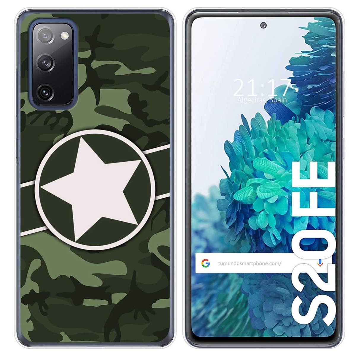 Tumundosmartphone Funda Gel Tpu para Samsung Galaxy S20 FE diseño Camuflaje 01 Dibujos