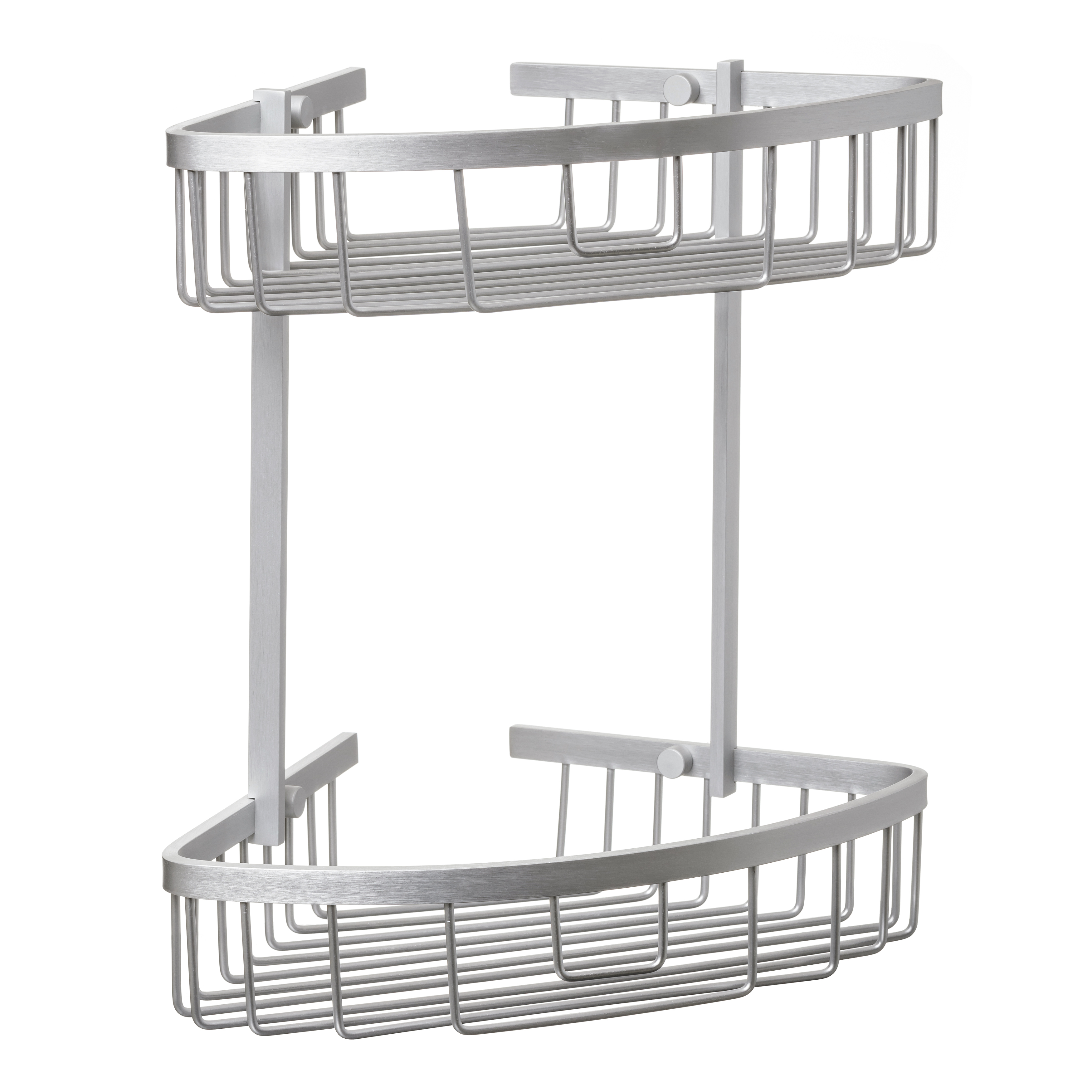 TATAY Estanteria Ducha Esquina Aluminio 2 Alturas - Incluye Tornillos