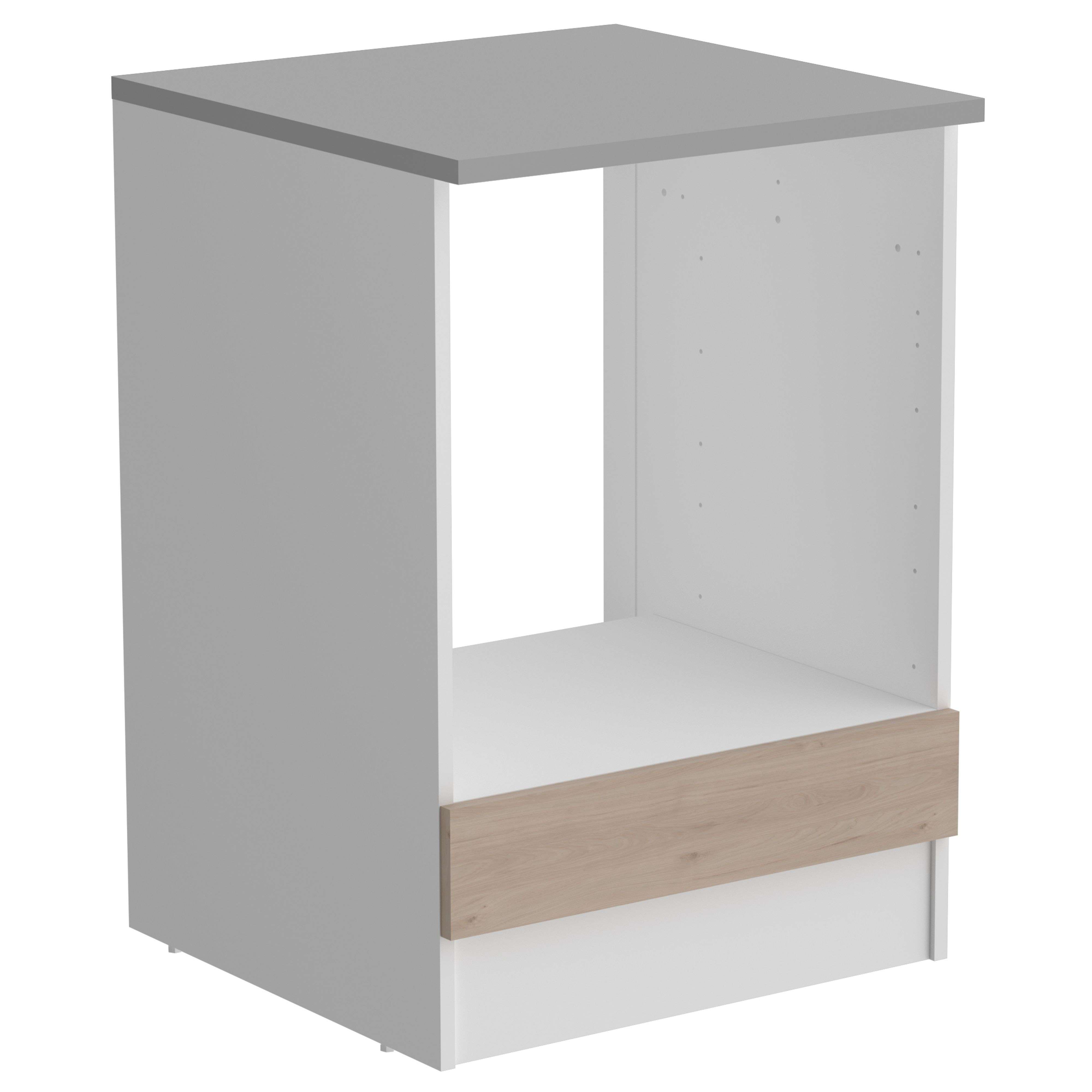 Miroytengo Módulo Cocina Eko Para Horno Robe Jackson y Blanco Mate 60 cm