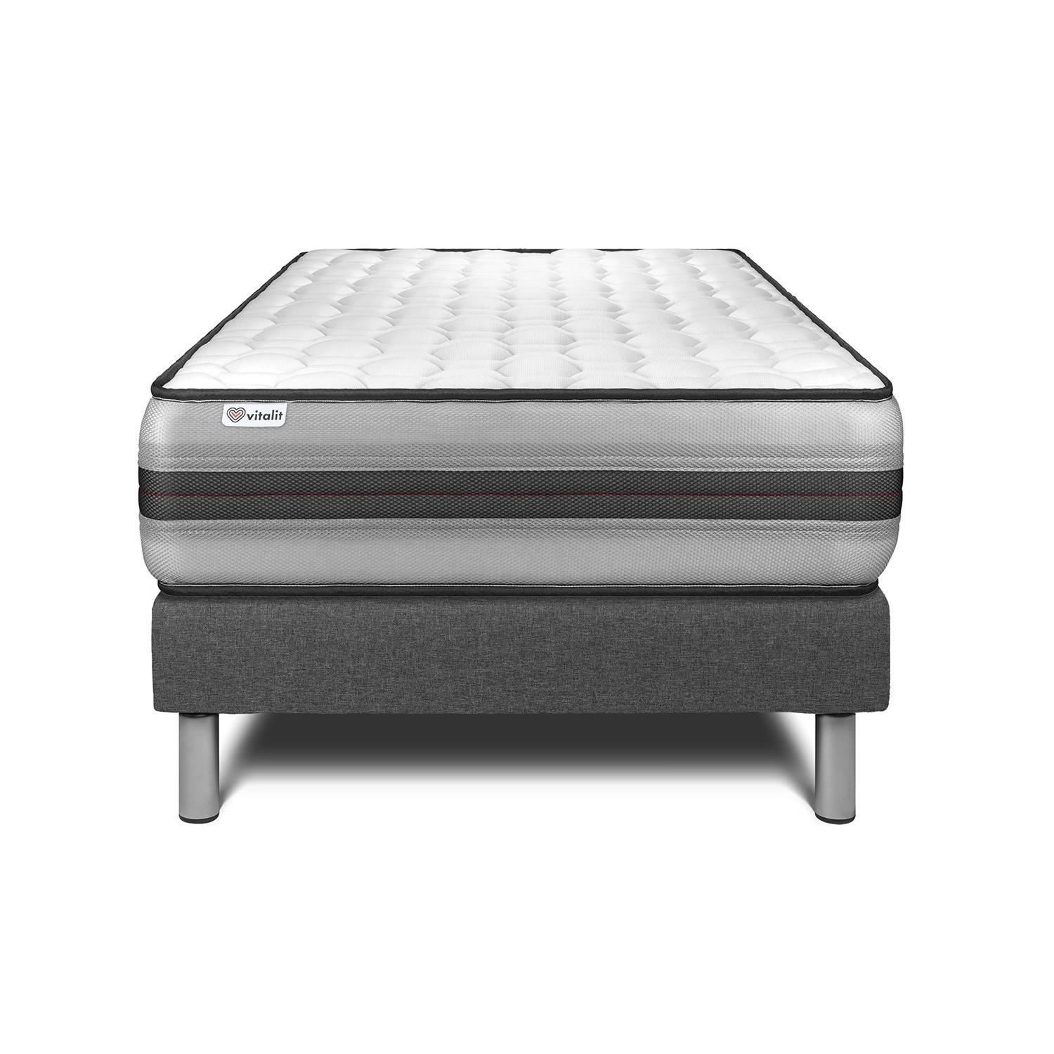 Conjunto VITAL POWER RECOVER 120 x 200 cm somier Kit gris