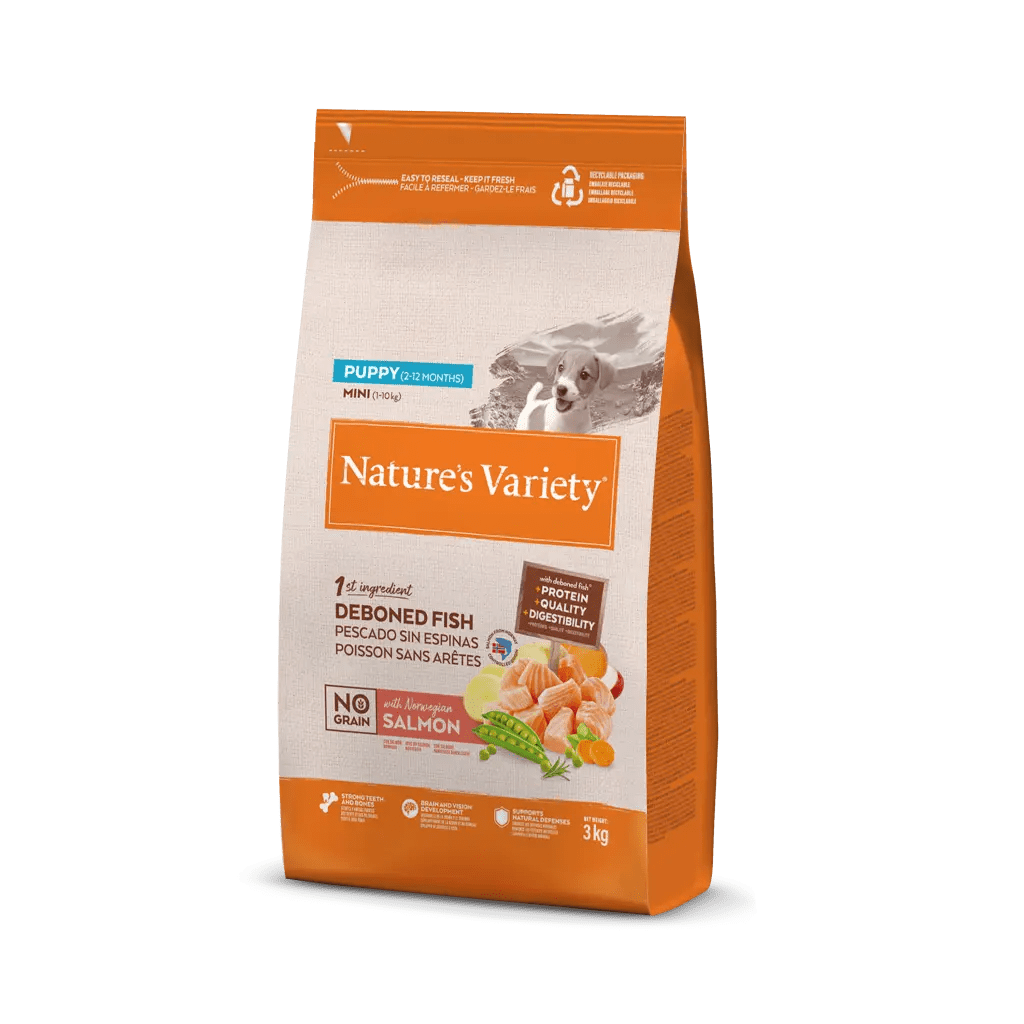 Nature's Variety No Grain Puppy Mini Salmon - Alimento para Perros Puppy Mini de Salmon