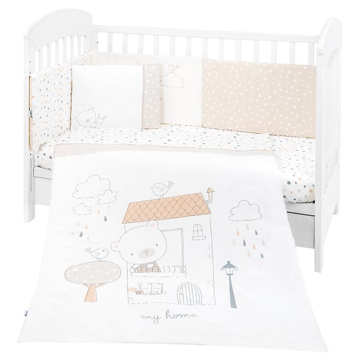 Conjunto jogo de cama 6pçs 70x140cm Kikka Boo My Teddy