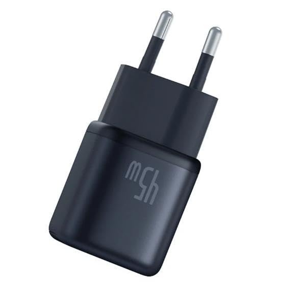 Baseus Adaptador de Corriente PicoGo GAN USB-C 45W Negro