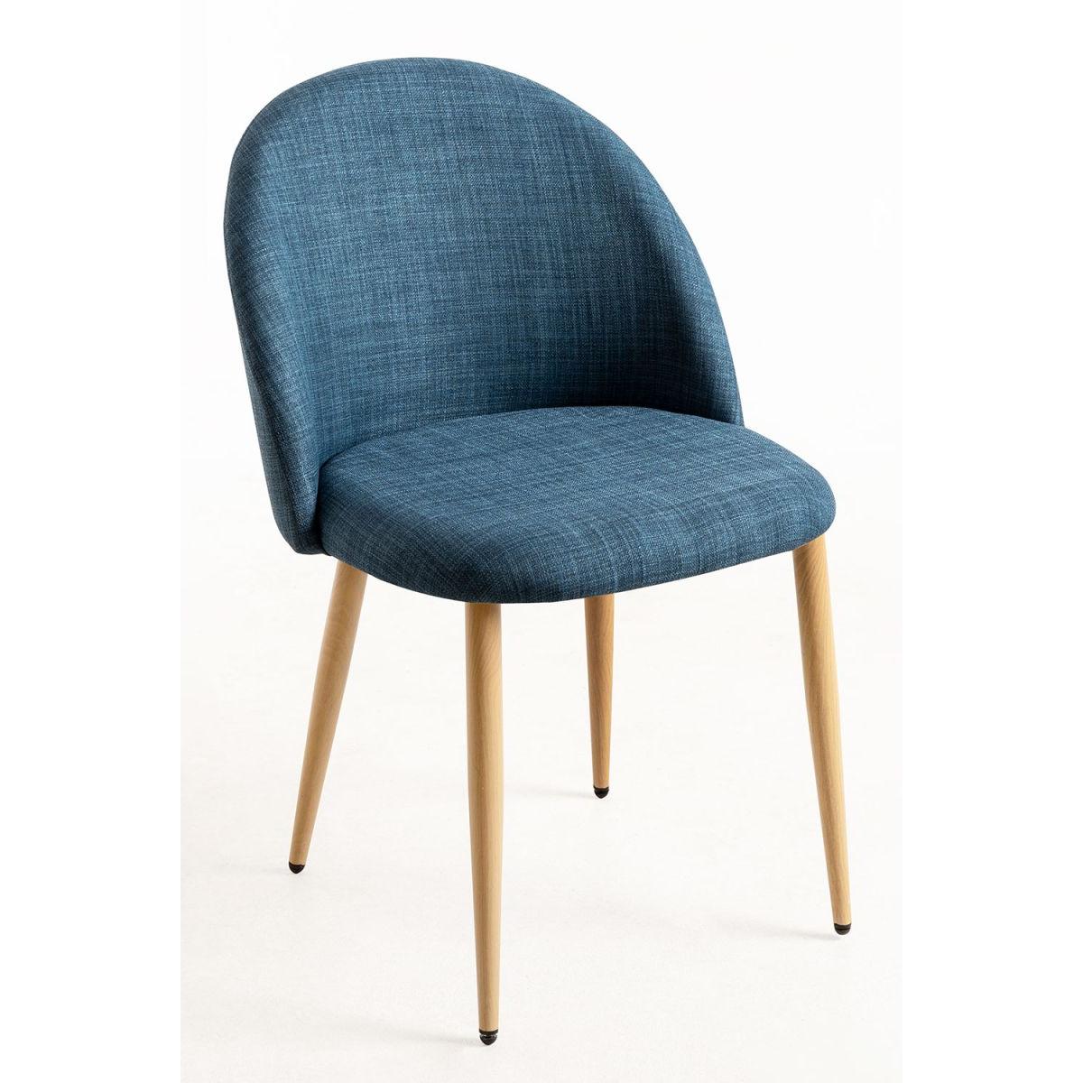 Regalos Miguel - Sillas Comedor - Silla Vint Tela - Azul marino