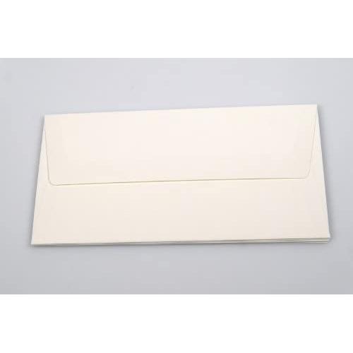 Paperado - Lote de 5 sobres (tamaño DL, con certificado Sf.), color blanco