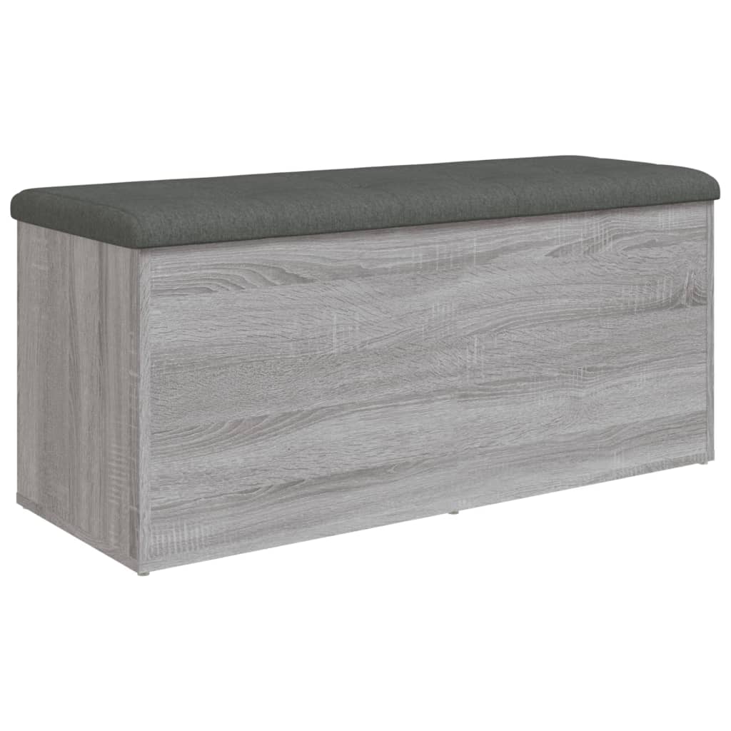 vidaXL Banco almacenaje madera de ingeniería 102x42x45 cm