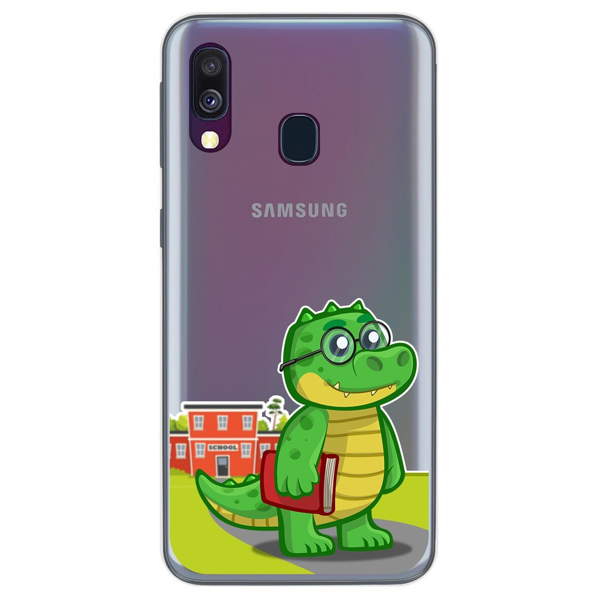 Tumundosmartphone Funda Gel Transparente para Samsung Galaxy A40 diseño Coco Dibujos