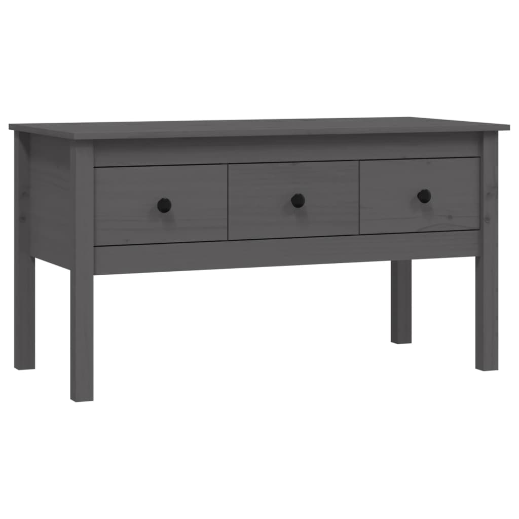 Mesa de Centro Vidaxl Madera Maciza de Pino 102x49x55 Cm Natural