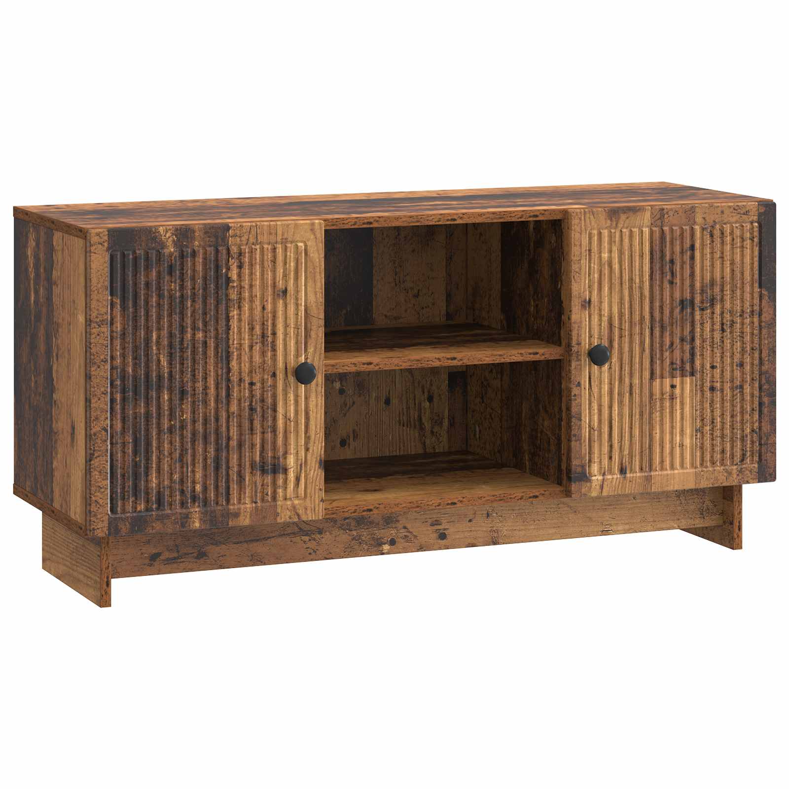 vidaXL Mueble de TV 102 x 34,5 x 50 cm Blanco Madera de ingeniería Multicolor