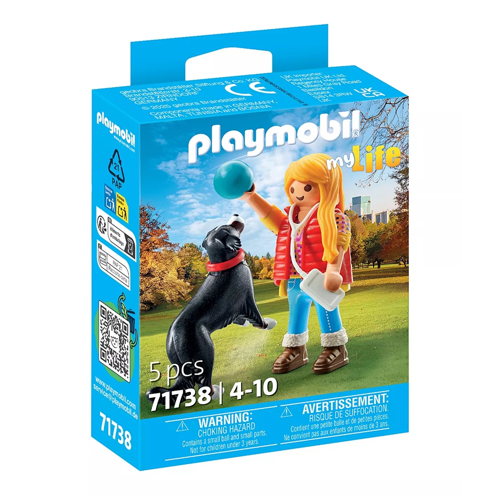 PLAYMOBIL - MUJER CON PERRO DE MONTAÑA, 71738, TIENDA CON LICENCIA OFICIAL