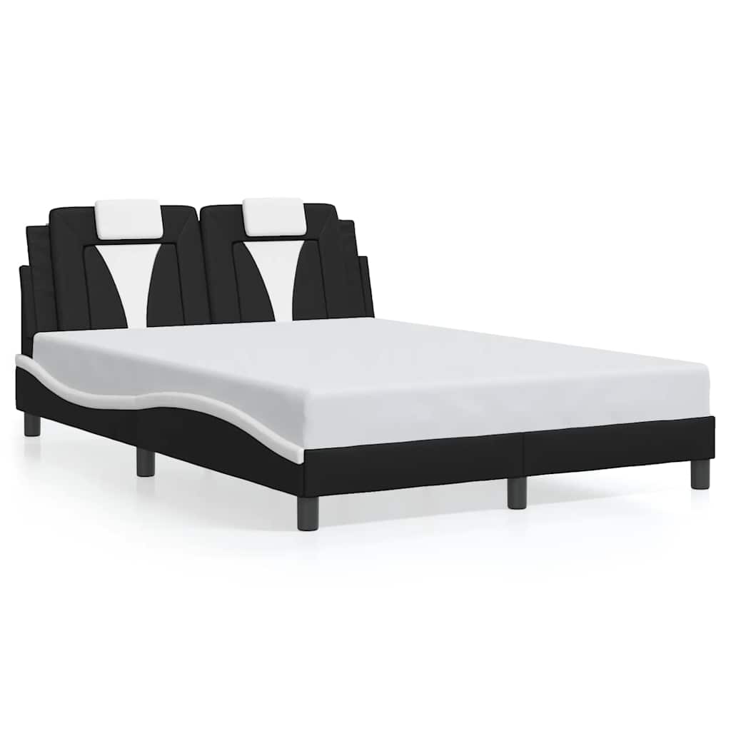vidaXL Estructura de cama Viana sin colchón cuero sintético 120x200cm
