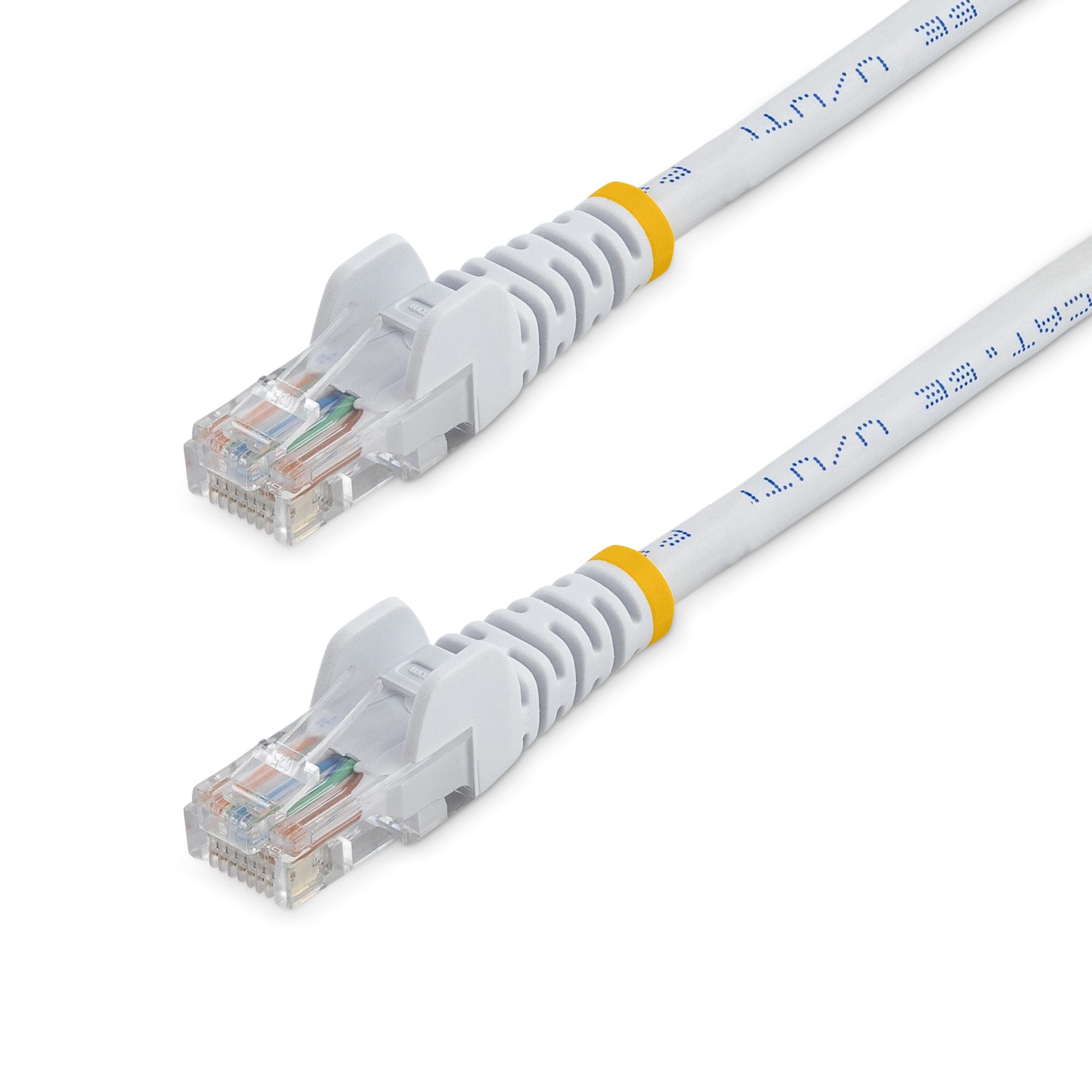 StarTech.com Cable de Red de 5m Blanco Cat5e Ethernet RJ45 sin Enganches, 5 m, Cat5e, U/UTP (UTP), R