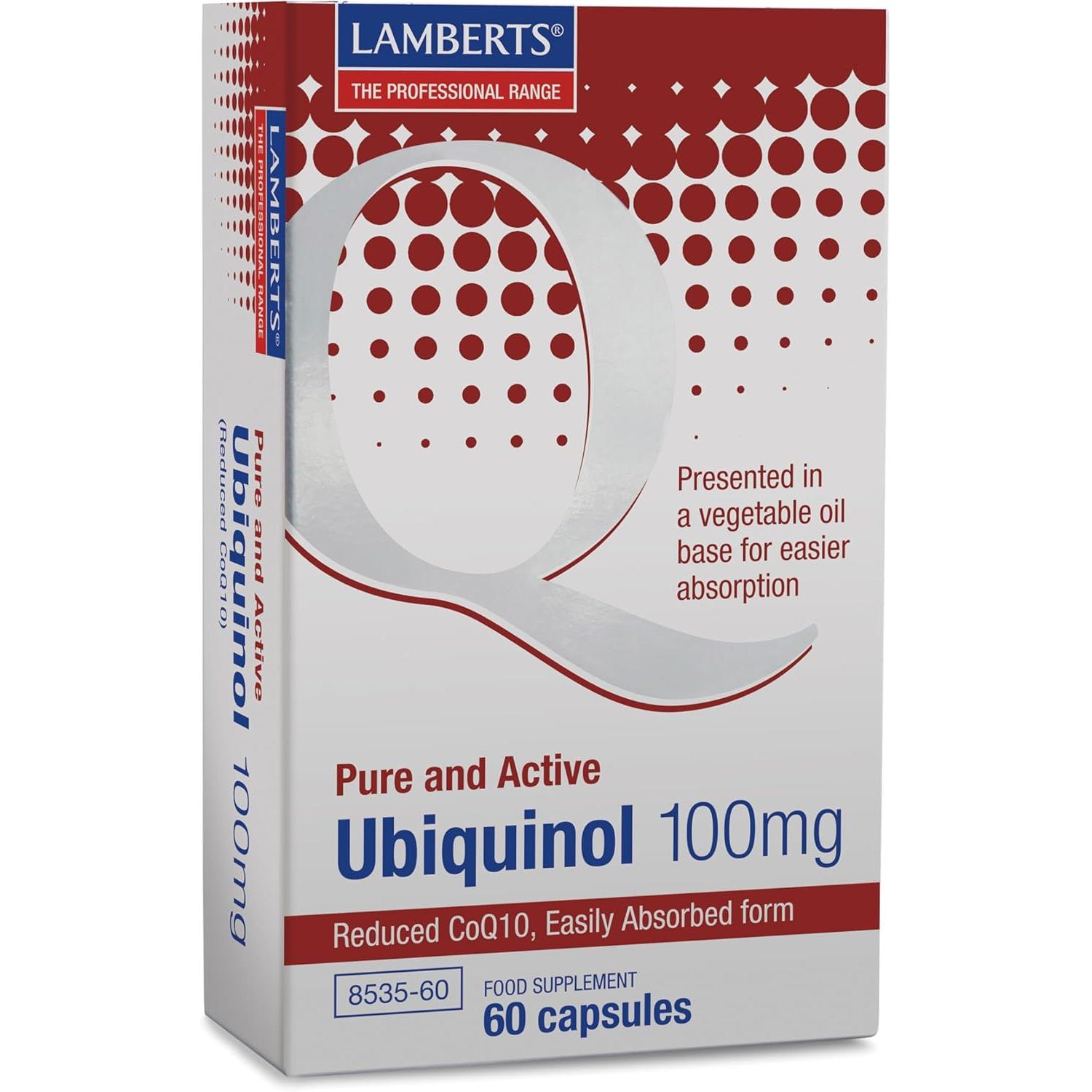 Lamberts Ubiquinol 100 mg - 60 Cápsulas