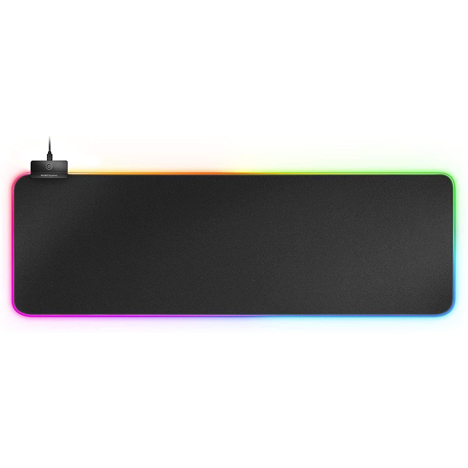 Mars Gaming MMPRGB2 XXL Alfombrilla Ratón RGB 12 Modos 2 Puertos USB