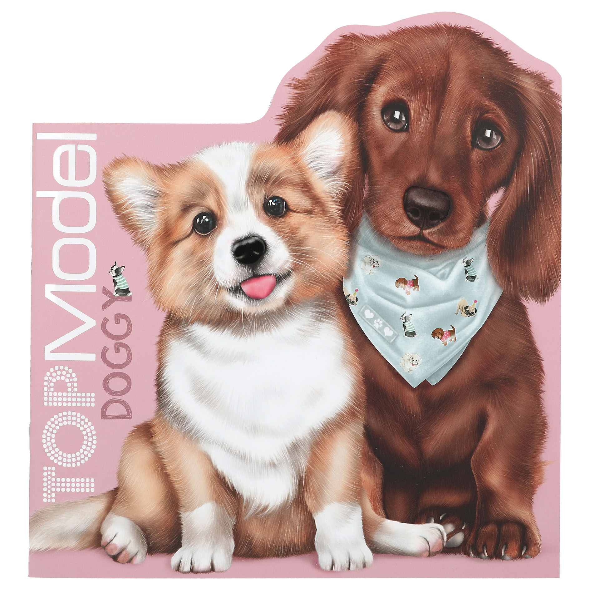 TOPMODEL LIBRO DE COLOREAR PERRITOS CON PEGATINAS DOGGY