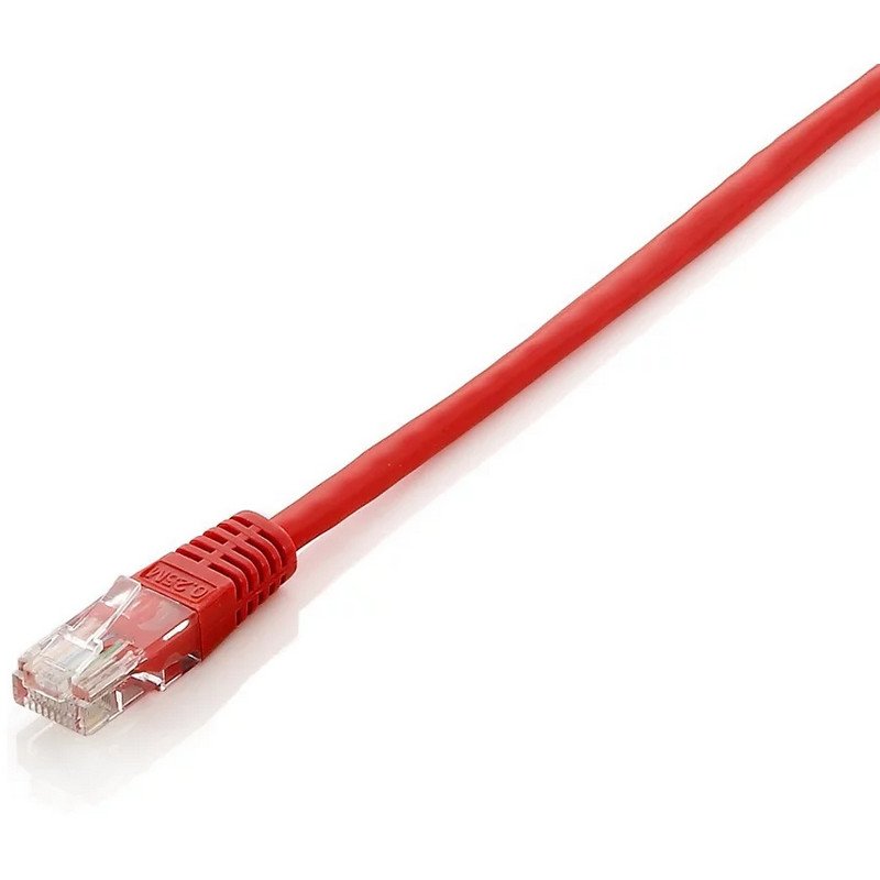 Equip RJ45 U/UTP Cat.5e Red Cable 5m - High-quality Ethernet cable with superior bandwidth and low signal noise, ideal for demanding network environments.