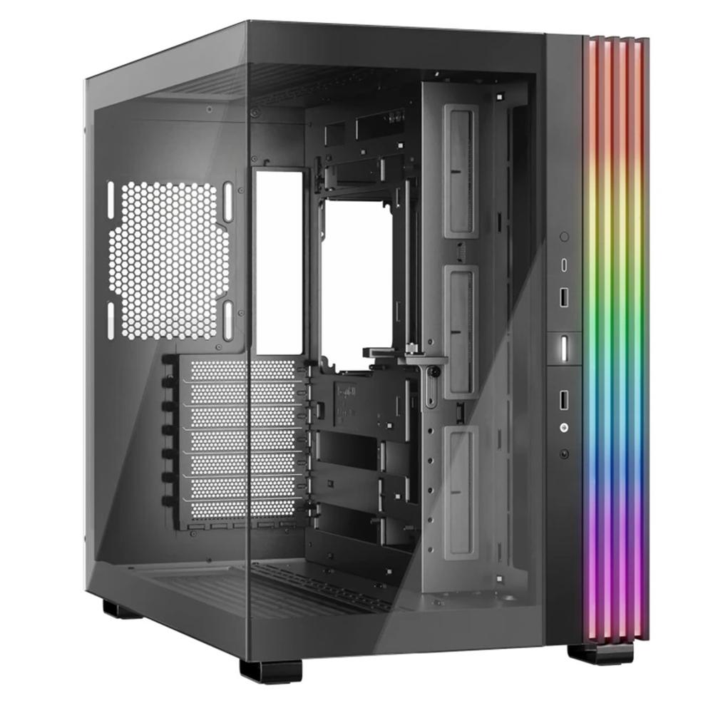 Be Quiet! - Caja para discos duros PC LIGHT BASE 600 DX midi tower compatible con ATX/mATX/Mini-ITX, vidrio templado lateral, RGB multicolor y puerto USB-C 3.2 Gen 2