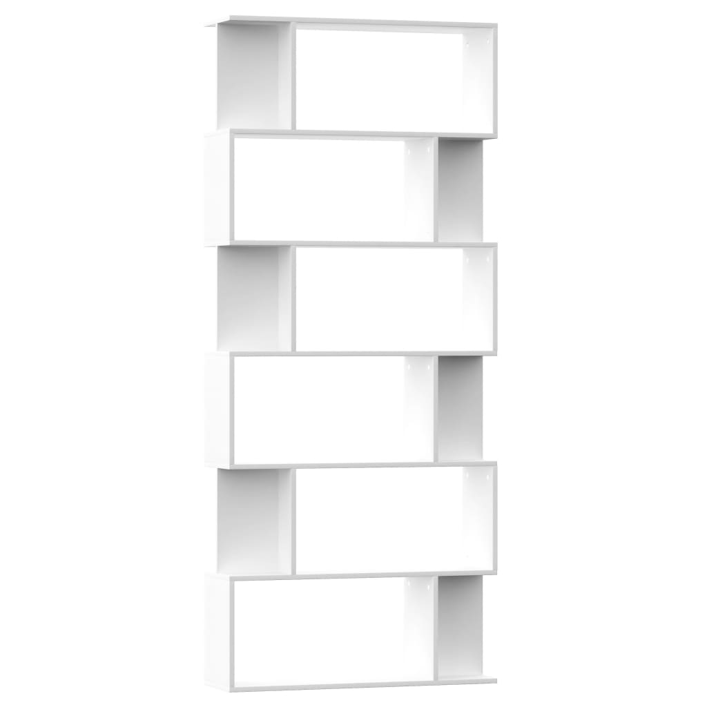Vidaxl Estantería/biombo Madera Contrachapada 80x24x192 Cm Blanco, Negro, Roble Sonoma