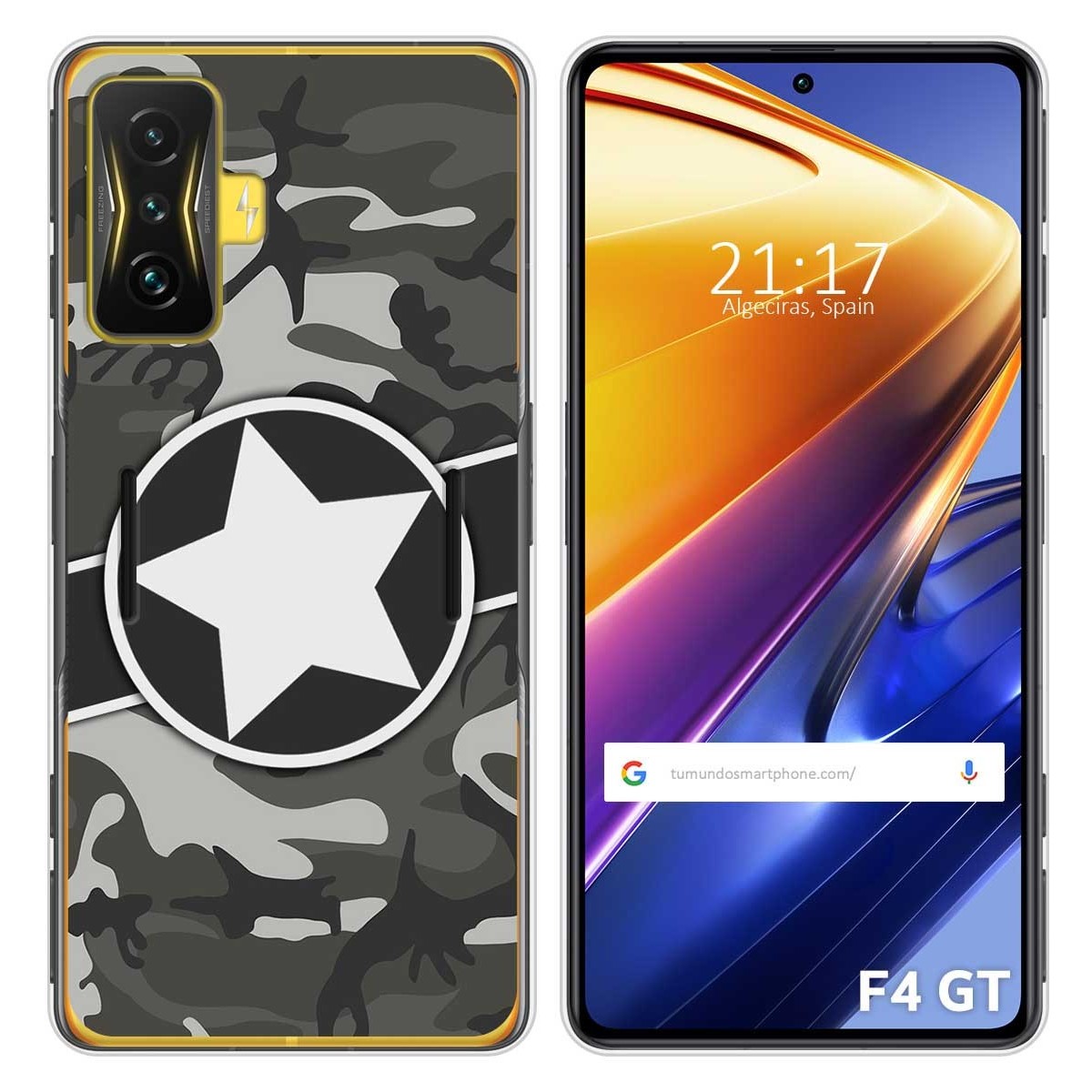 Funda Silicona para Xiaomi POCO F4 GT 5G diseño Camuflaje 02 Dibujos