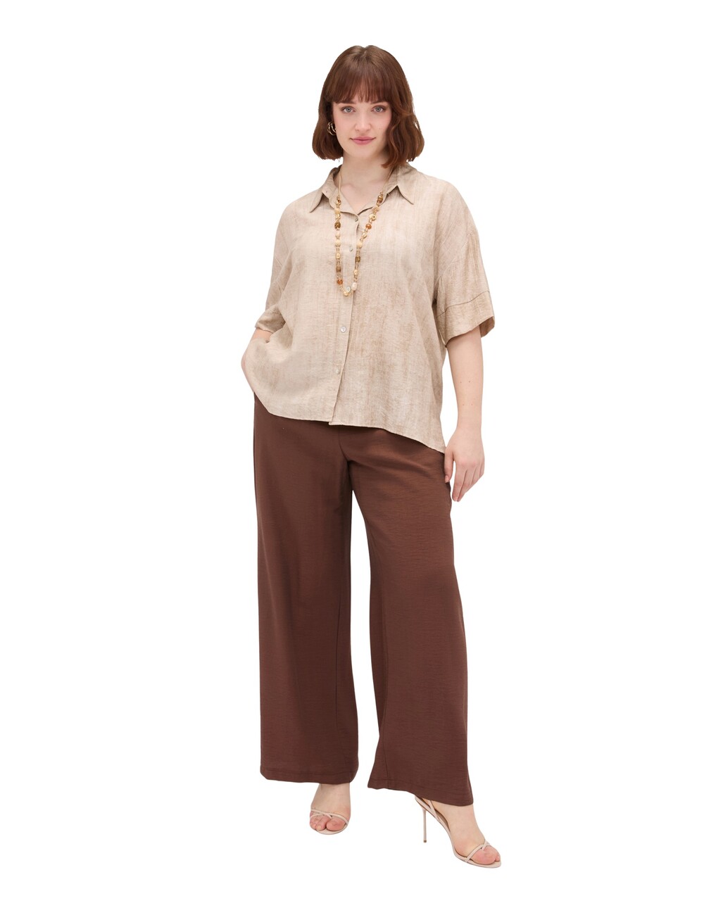 Fiorella Rubino - Pantalones Wide Leg en mezcla de viscosa