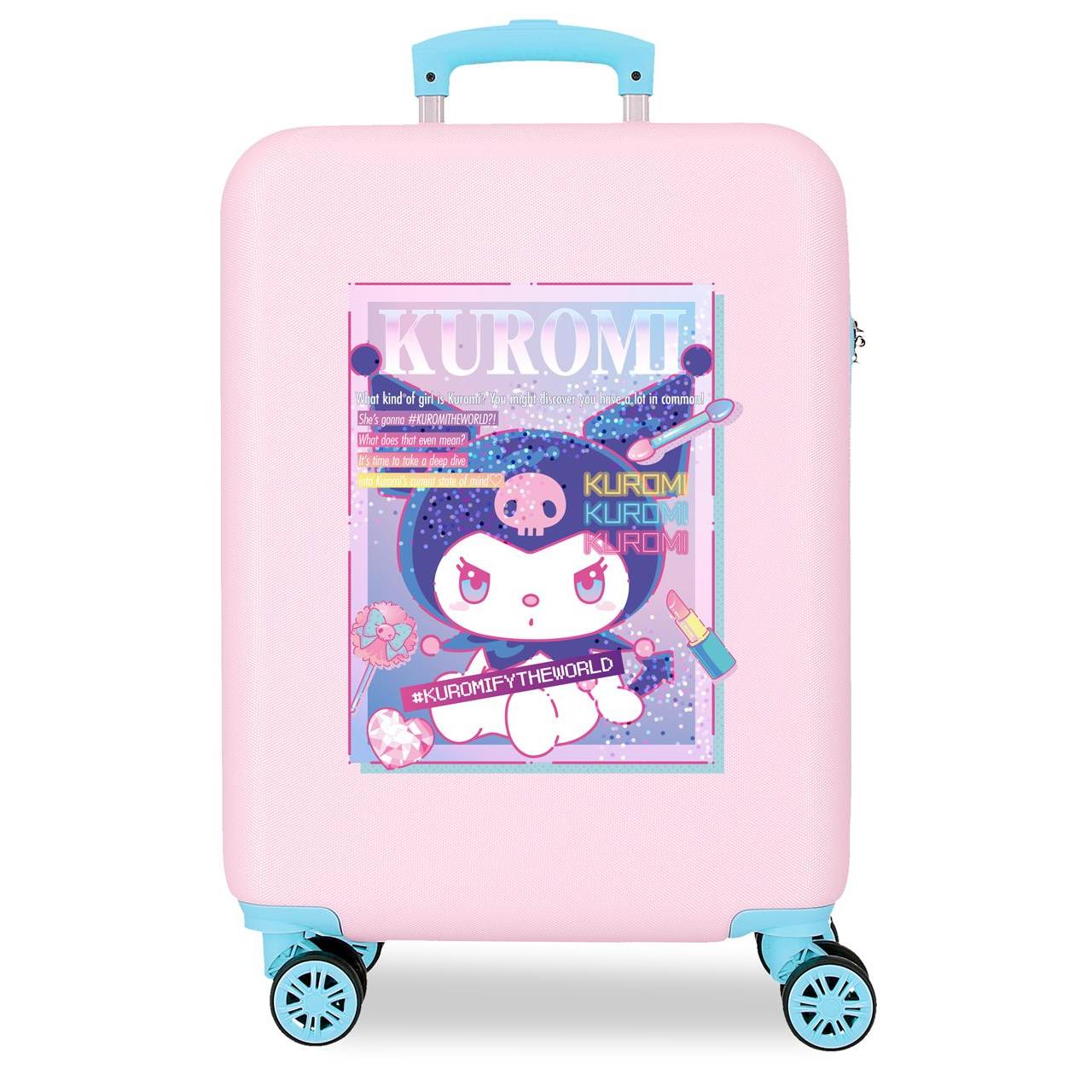 Maleta de cabina Sanrio Kuromi ABS con capacidad de 41,8L Negro