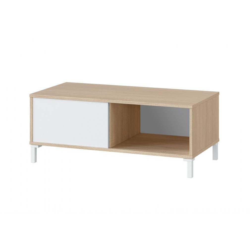 Duérmete Online - Mesa de centro Urban Plus - Natural/ Blanco - Melamina Alta Calidad