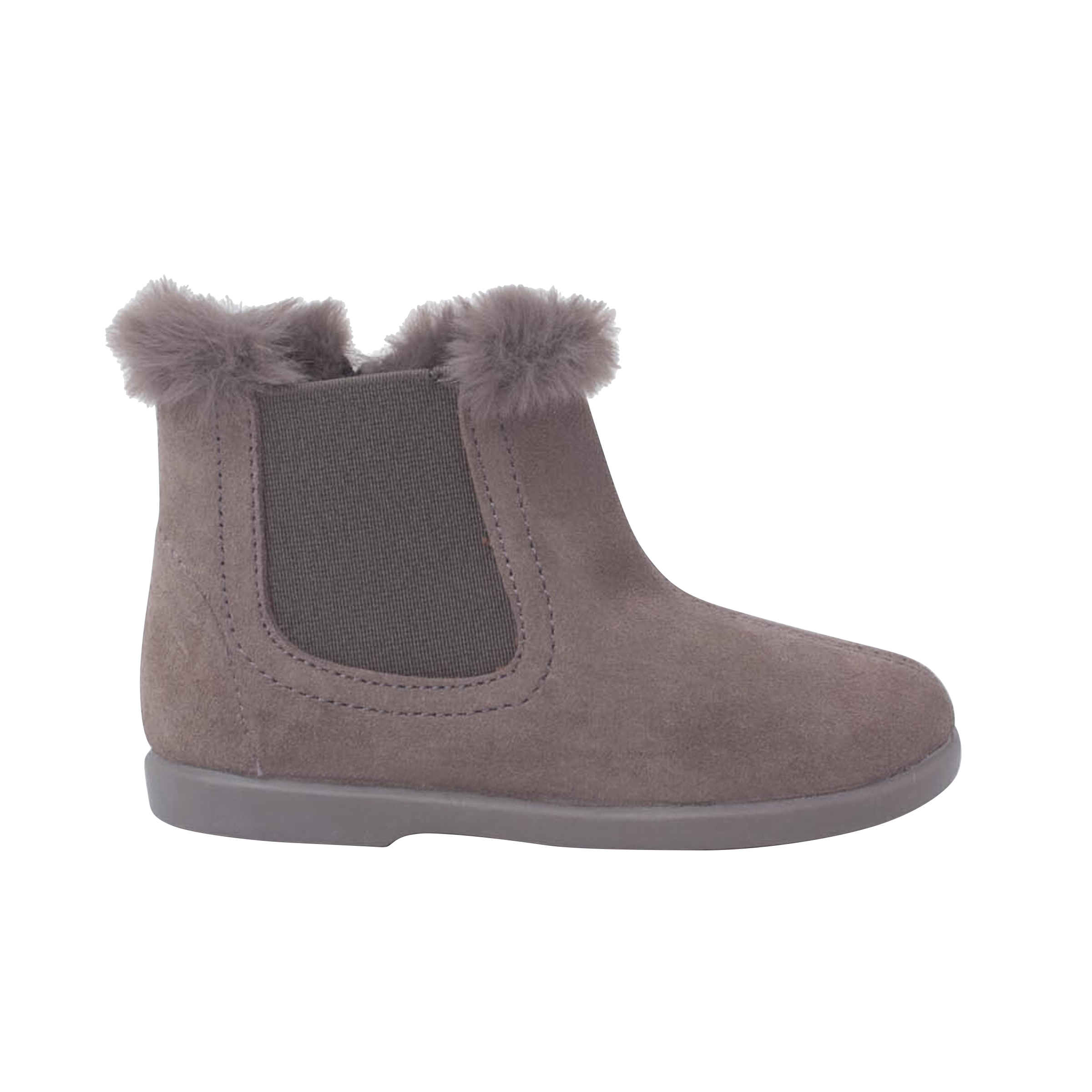 Pisamonas Botines Tipo Chelsea Niña Con Cuello Pelito