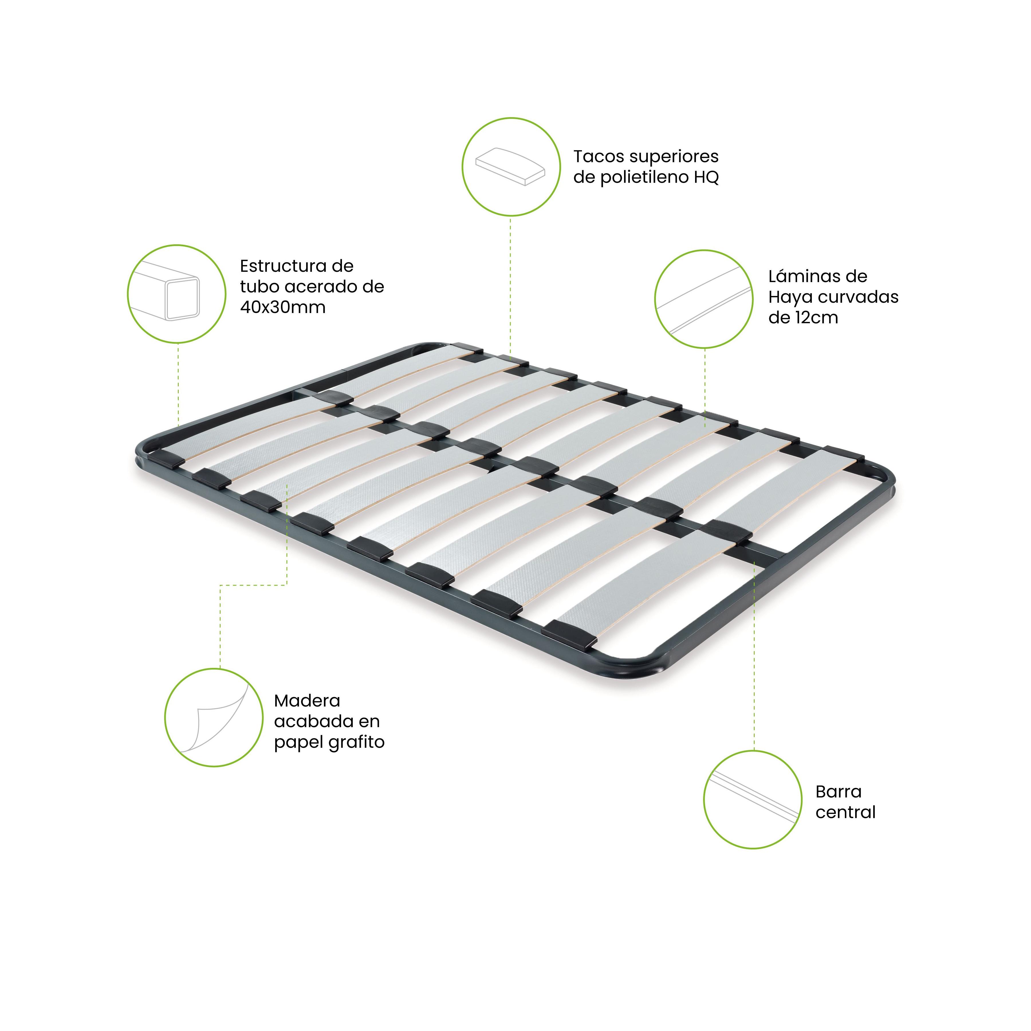 Duehome - Somier láminas RX Graphite