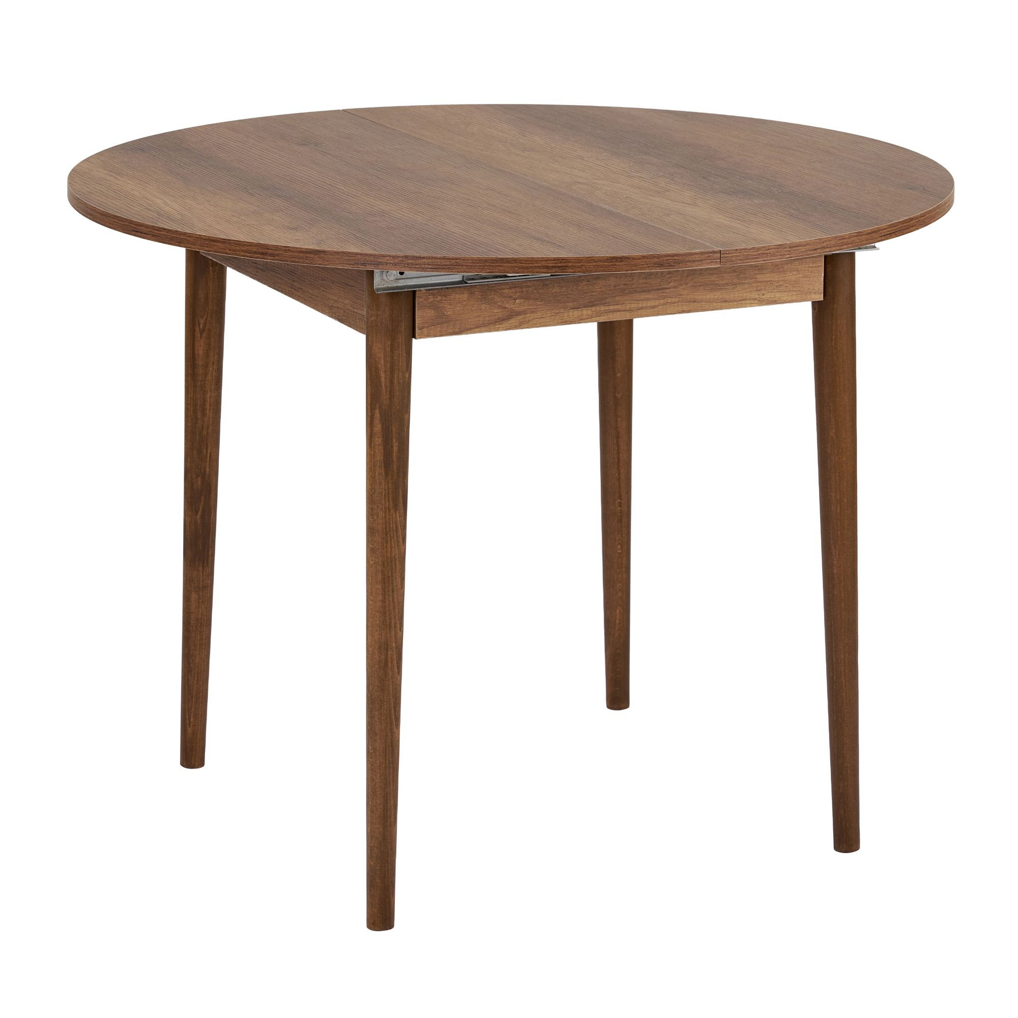 Habitat y Jardin - Mesa de comedor de madera extensible "Viona" 100 x 100 x 75 cm - Nogal Barok