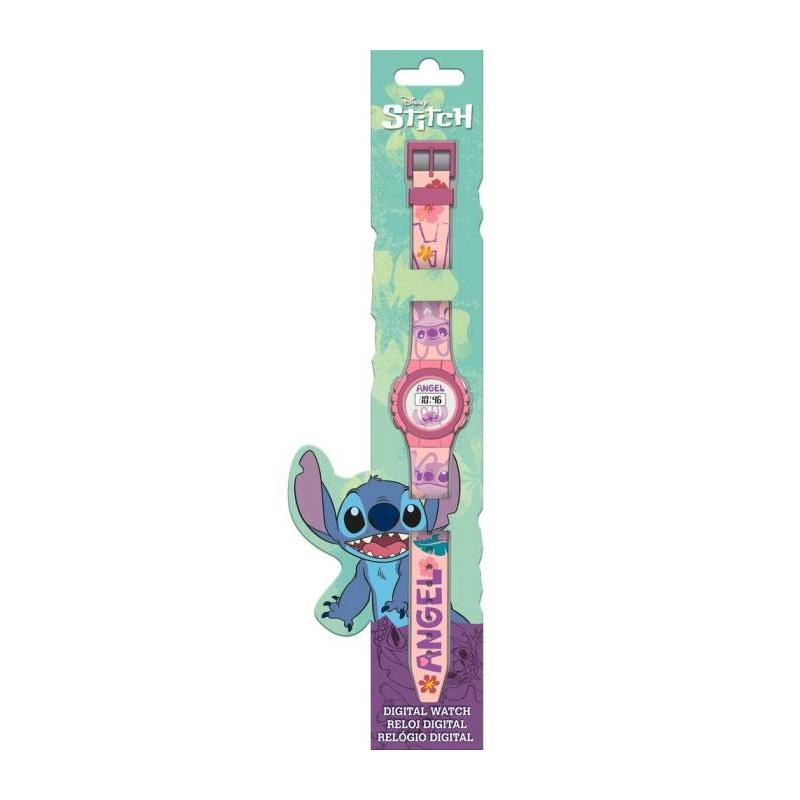 RELOJ LED STITCH ANGEL ROSA – ESTILO Y ENCANTO EN TU MUÑECA