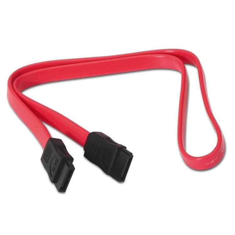 iConnex NanoCable 10.18.0101 - Cable SATA Datos para Disco Duro o Dispositivos con conexión SATA, Rojo, 0.5mts
