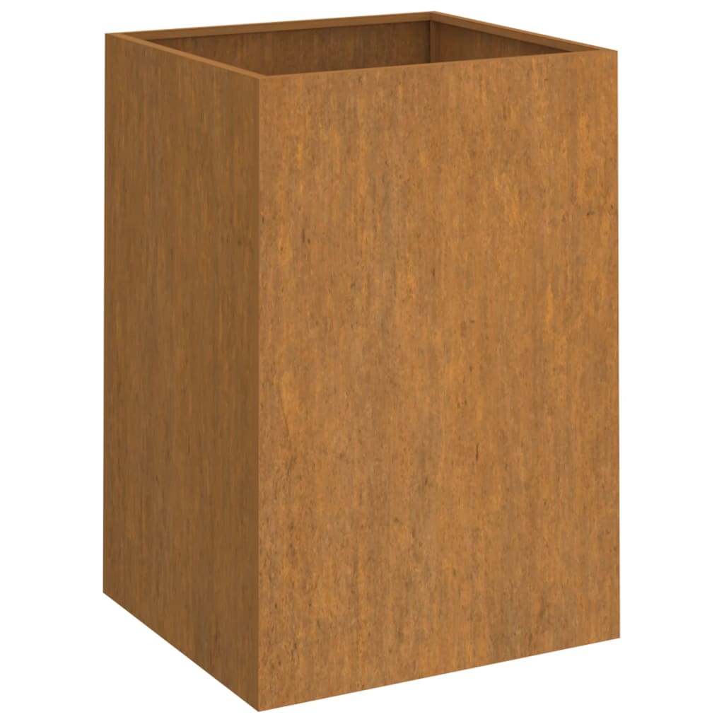 vidaXL Jardinera de acero corten 42x38x75 cm Color rusty,  Negro,  Blanco y mas