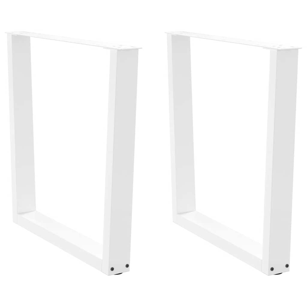 vidaXL Patas para mesa de comedor en forma de V (2 unidades) 90 x (72-73,3) cm, acero