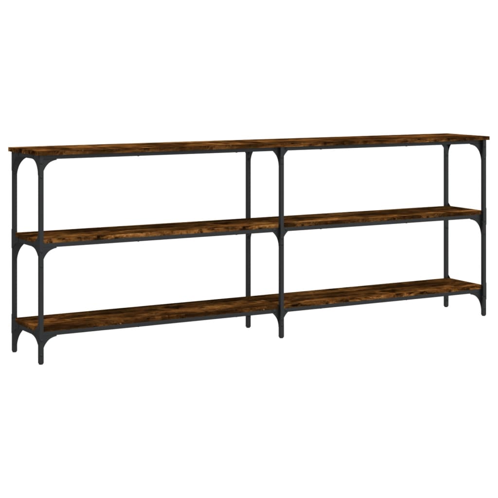 Vidaxl Mesa Consola Madera de Ingeniería 200x29x75 Cm Negro