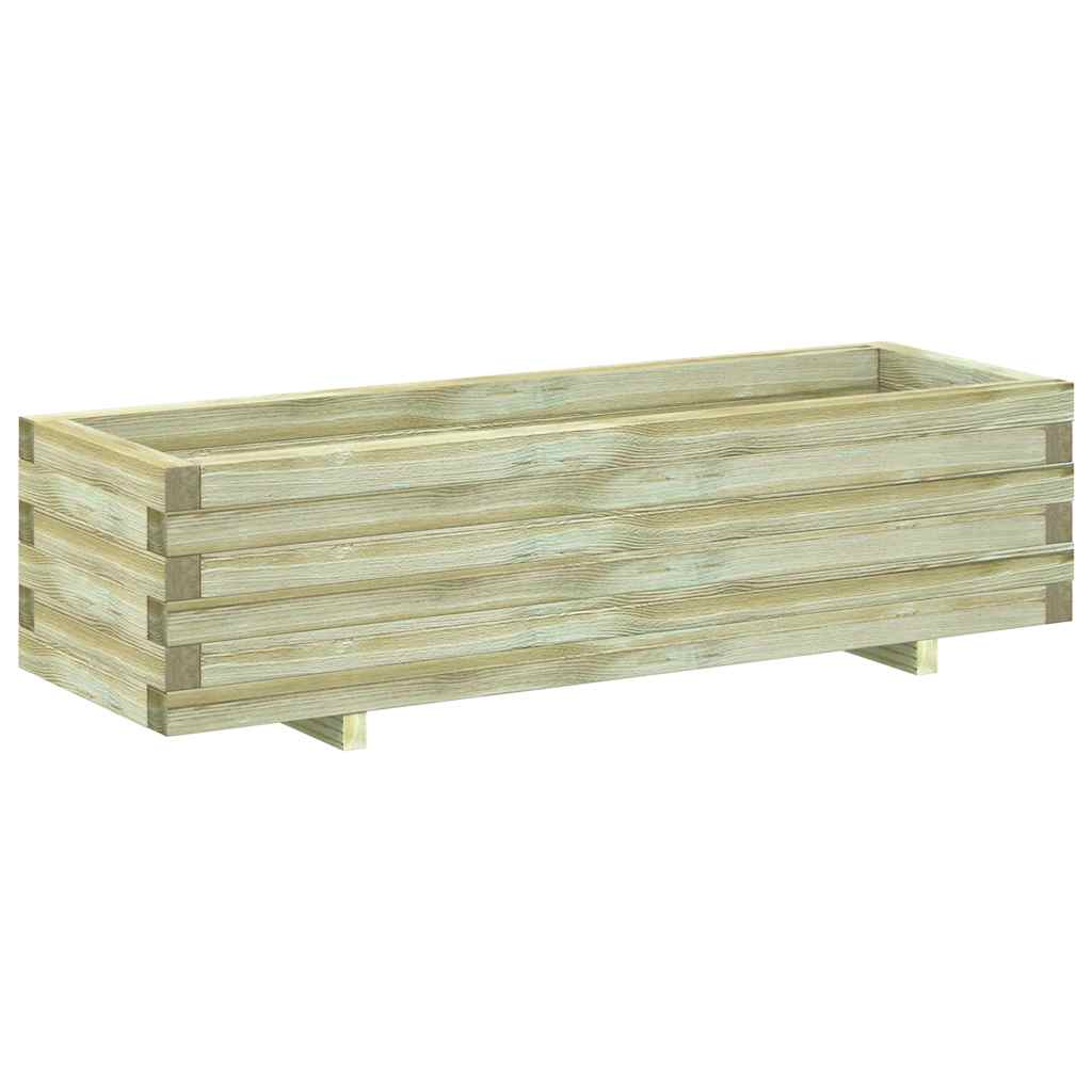 vidaXL Arriate rectangular madera 120x40x30 cm